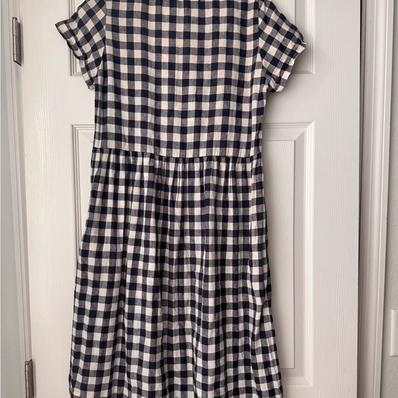 Pyne and Smith navy blue gingham dress xs - Picture 3 of 3